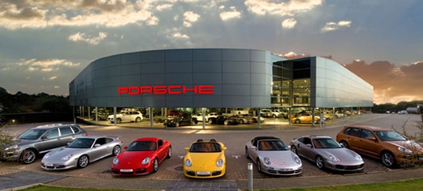 Porsche show room